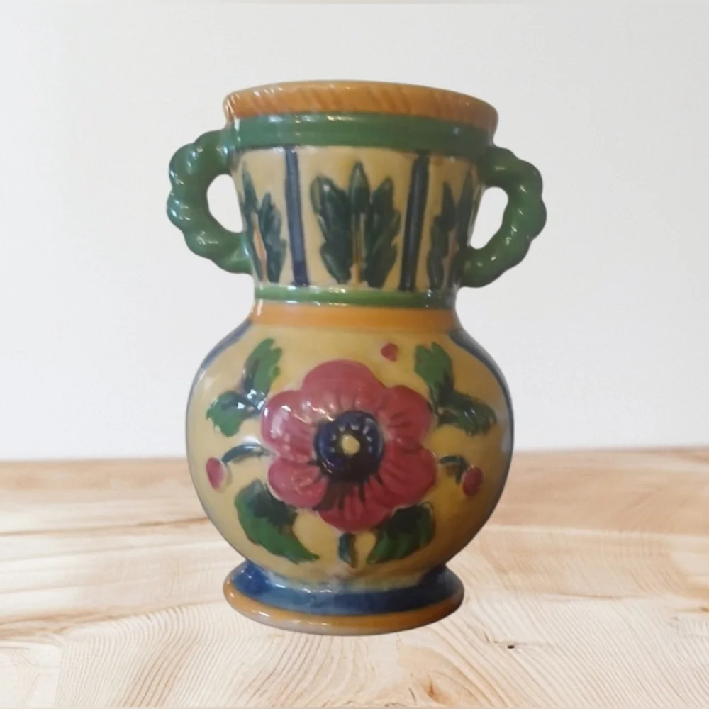 Double Handle Floral Vase